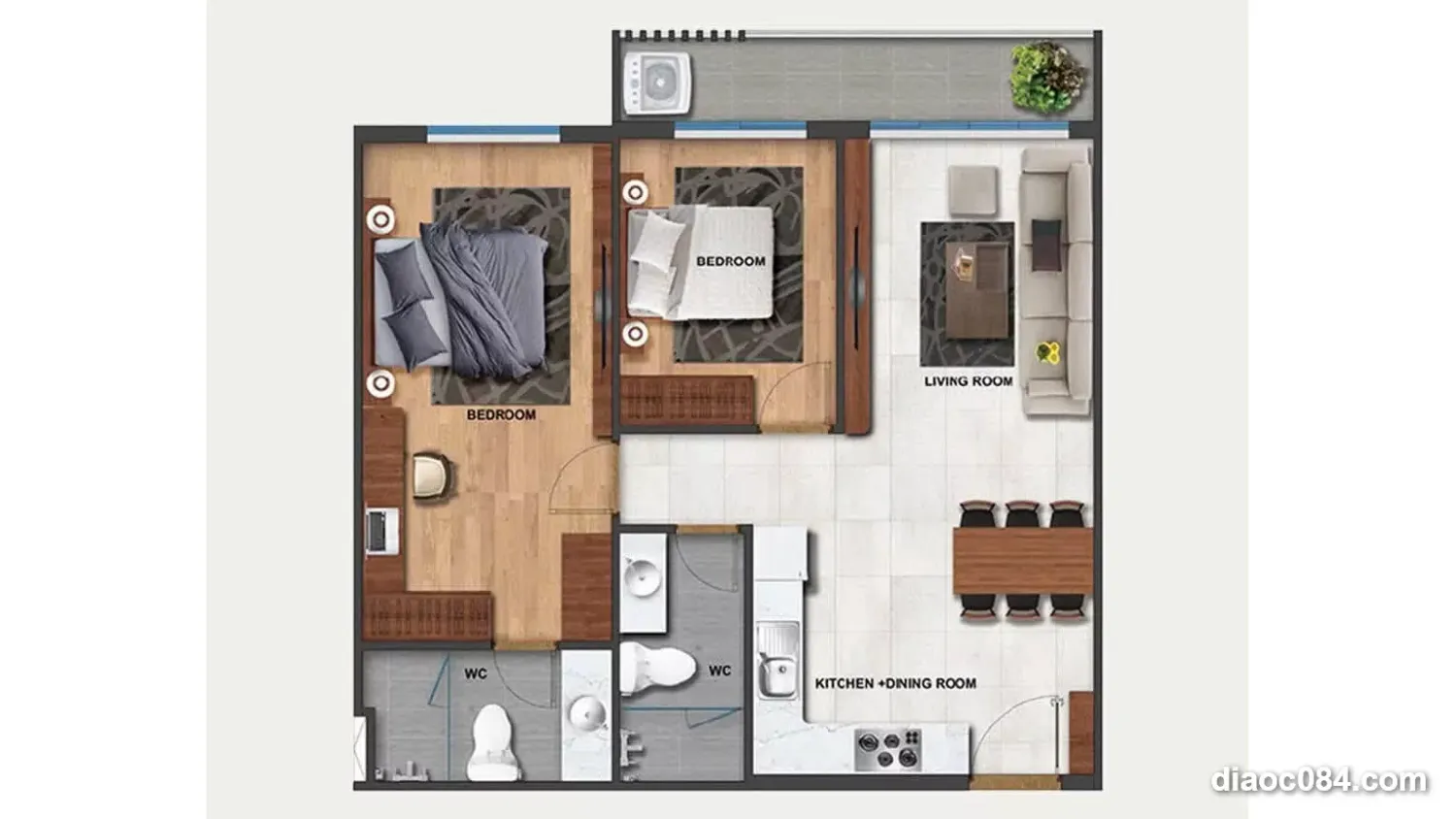 2 bedrooms Apartment in Thu Duc, Ho Chi Minh, Vietnam No. 30541