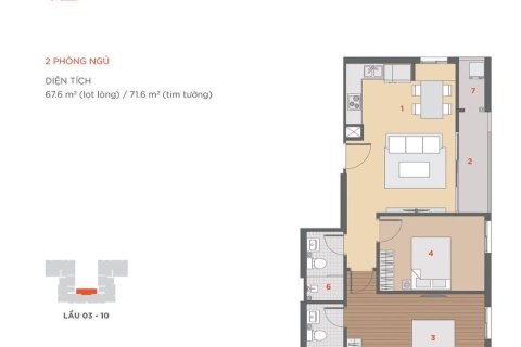 2 bedrooms Apartment in Thu Duc, Ho Chi Minh, Vietnam No. 26767