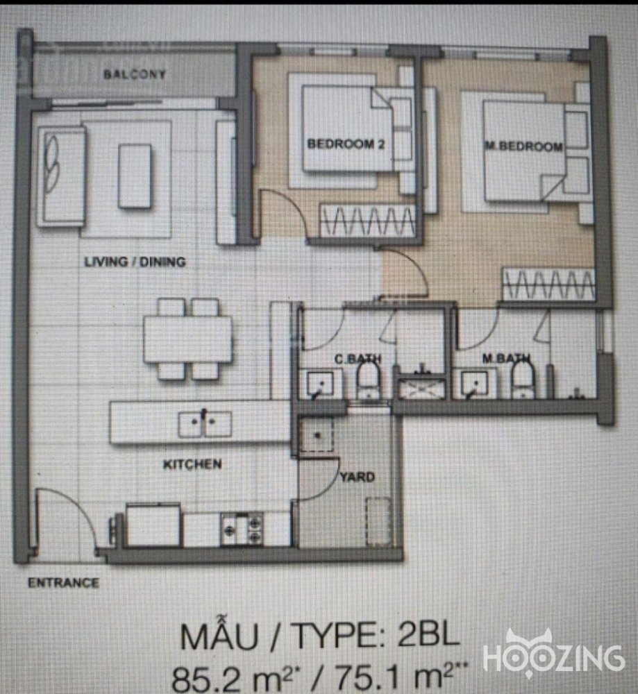 2 bedrooms Apartment in Thu Duc, Ho Chi Minh, Vietnam No. 30906