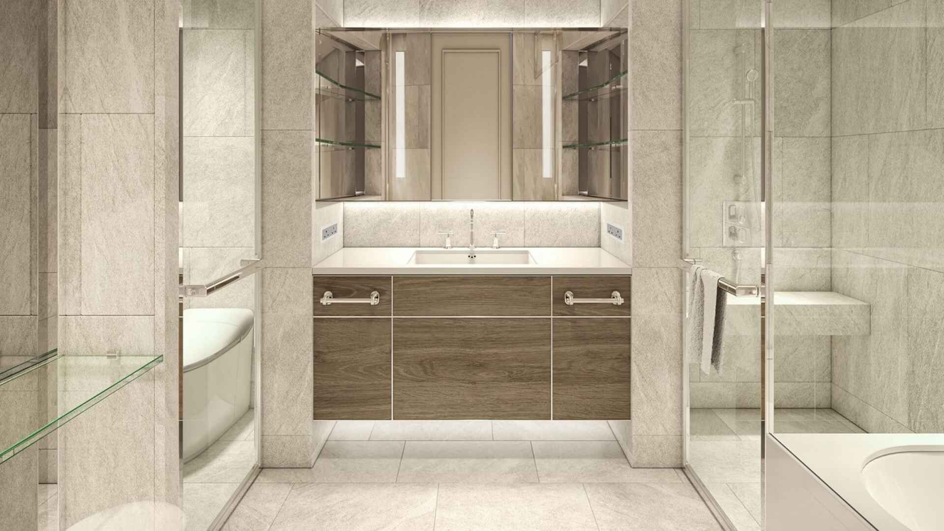 Квартира с 2 спальнями в Grand Marina Saigon, в Район 1, Хошимин, Вьетнам № 26304