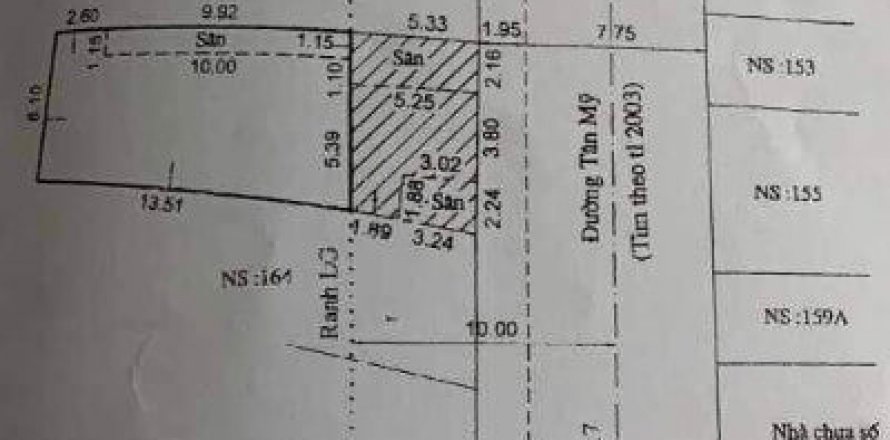 Таунхаус студия в Район 7, Хошимин ,  № 9154