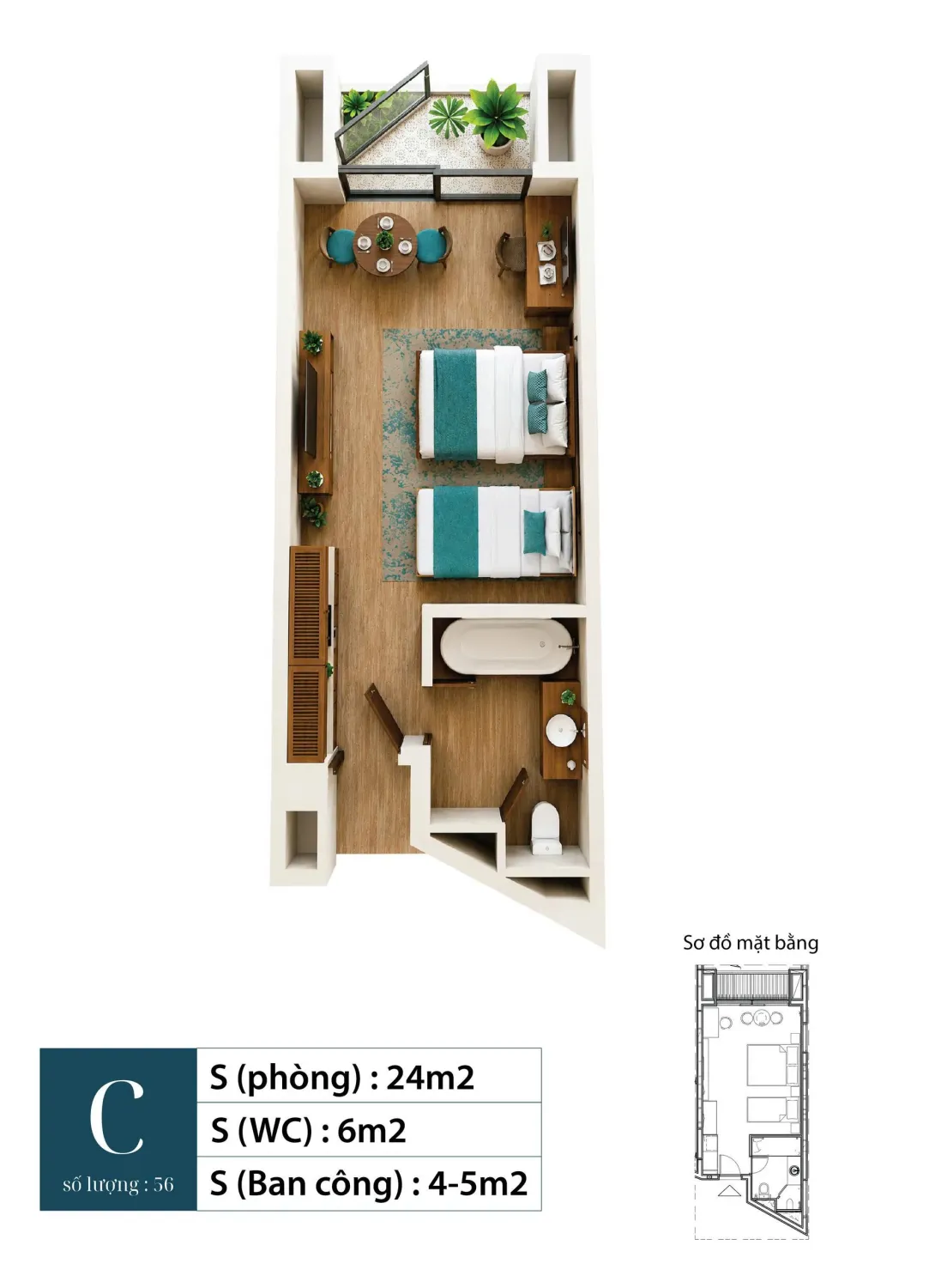 1 bedroom Apartment in Da Nang, Vietnam No. 30345