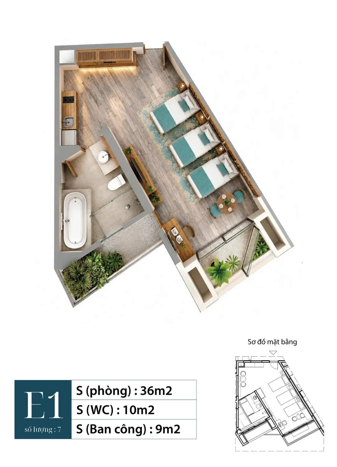 1 bedroom Apartment in Da Nang, Vietnam No. 30345