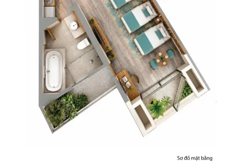 Квартира с 1 спальней в Дананг , № 30345 5