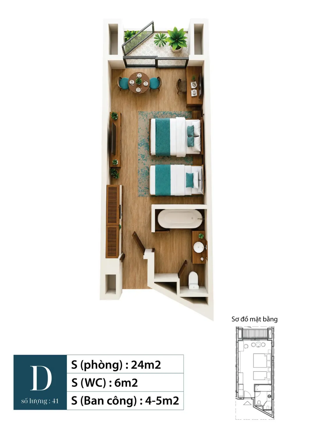 1 bedroom Apartment in Da Nang, Vietnam No. 30345