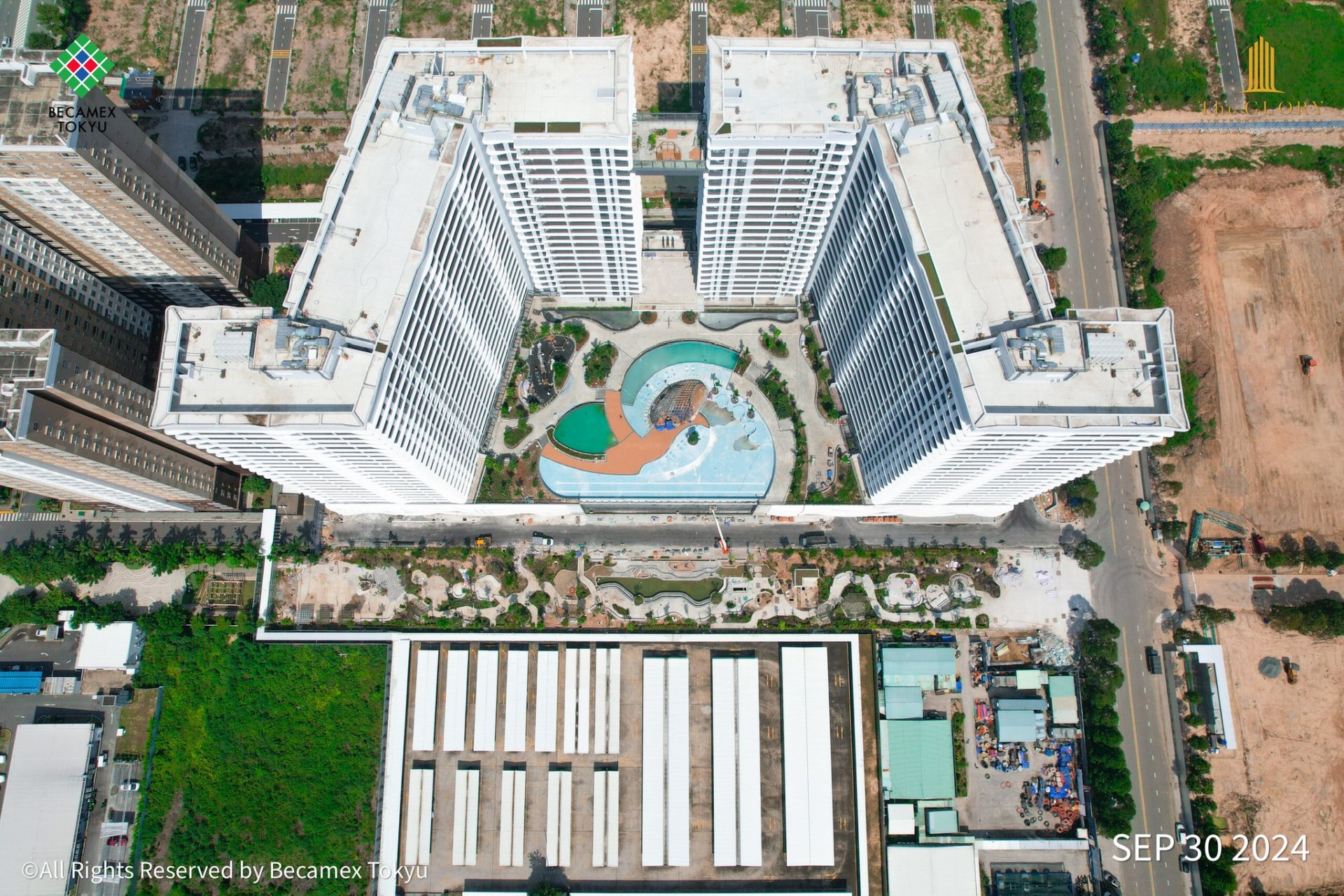 Кондоминиум с 2 спальнями в Midori Park The Glory в Тхузаумот, Вьетнам № 25336