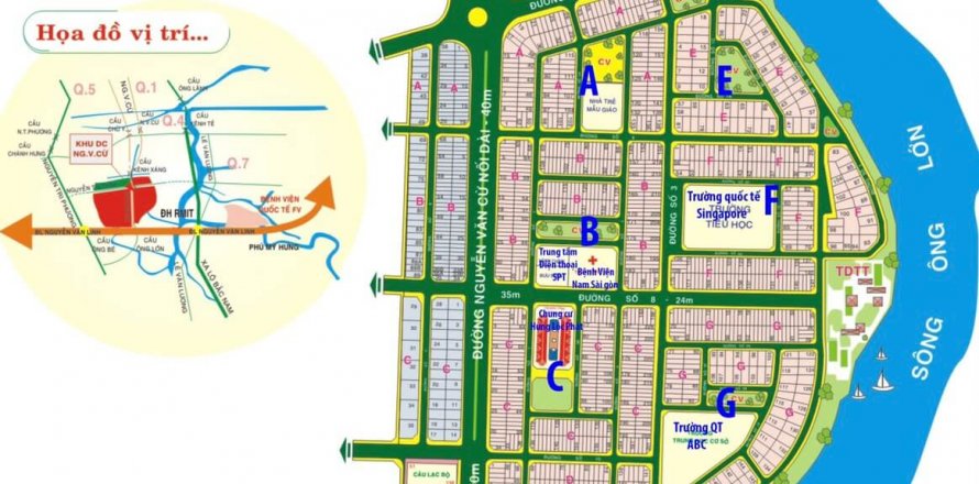 Земельный участок 400м2 в Биньтянь, Хошимин ,  № 17525