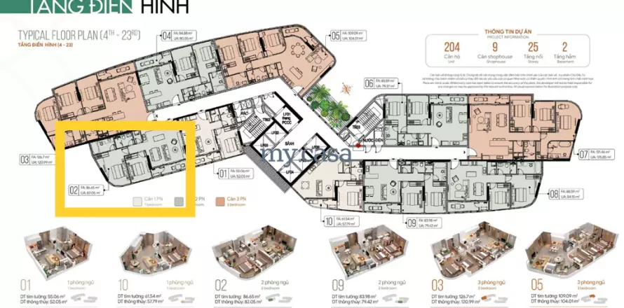 2 bedrooms Apartment in Thu Duc, Ho Chi Minh, No. 11385