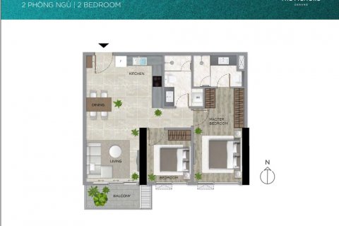 Кондоминиум  с 2 спальнями в The Filmore Da Nang в Хайтяу, Дананг ,  № 20510 12