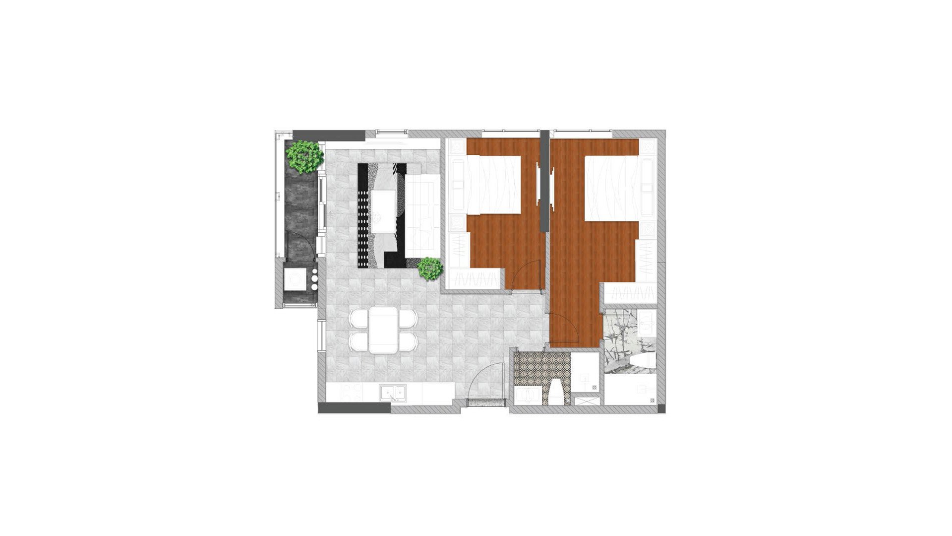 2 bedrooms Apartment in Urban Green in Ho Chi Minh, Vietnam No. 12856