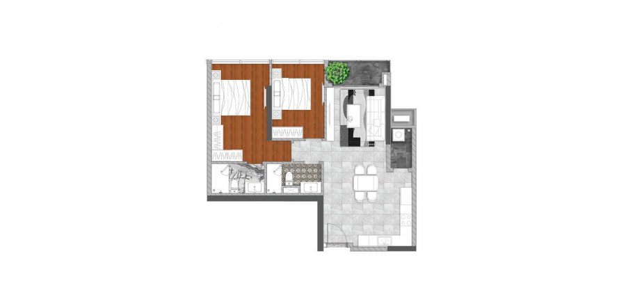 2 bedrooms Apartment in Urban Green in Ho Chi Minh, No. 12859
