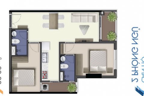 1 bedroom Apartment in District 7, Ho Chi Minh, No. 21022 8