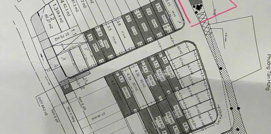 Земельный участок 297.2м2 в Район 7, Хошимин ,  № 26186