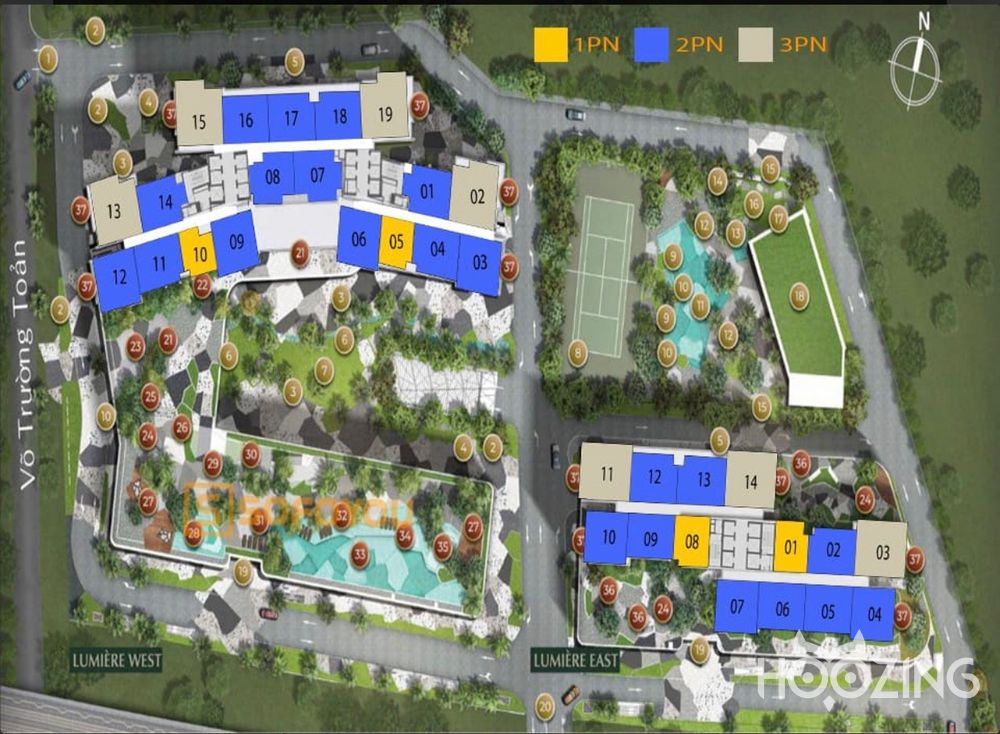 2 bedrooms Apartment in Lumiere Riverside in Thu Duc, Ho Chi Minh, Vietnam No. 23339