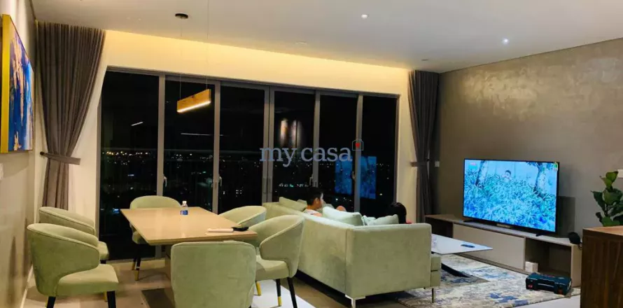 Квартира с 3 спальнями в Тхудык, Хошимин ,  № 11464