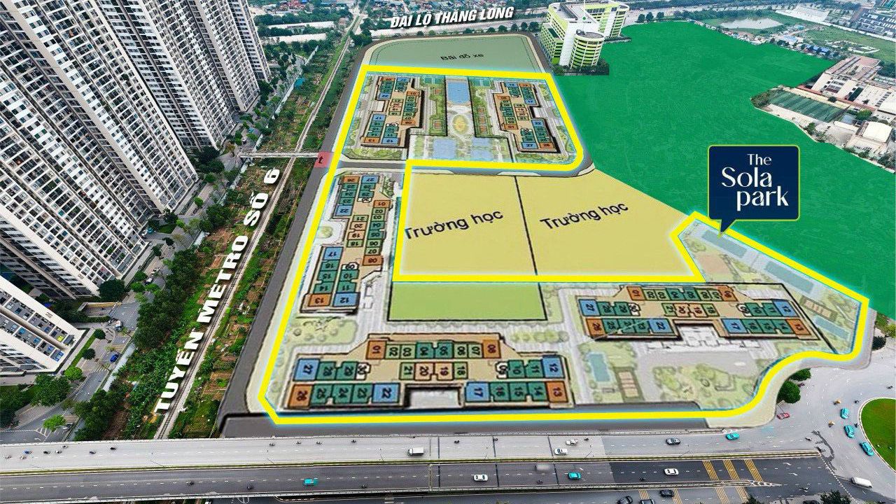 Квартира с 2 спальнями в The Solar Park, в Намтыльем, Ханой, Вьетнам № 24321