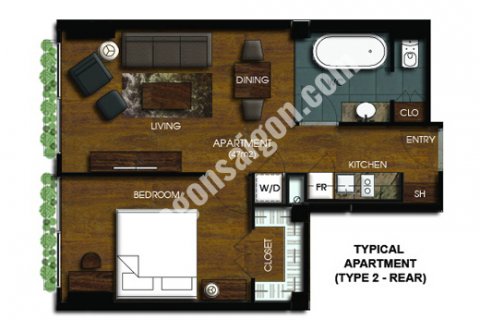 43m2 Apartment in District 1, Ho Chi Minh, No. 15488 4