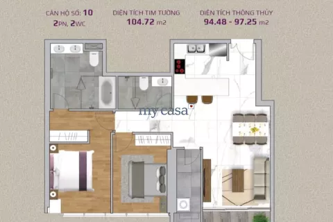 2 bedrooms Apartment in Ho Chi Minh, No. 12469 7