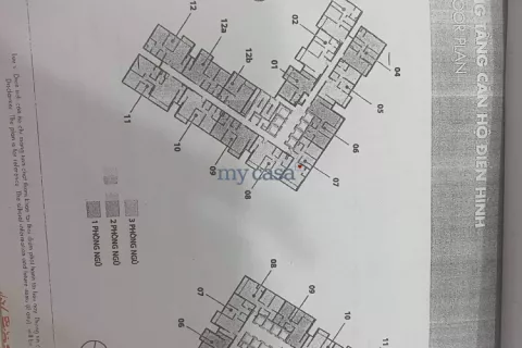 Квартира с 2 спальнями в Тхудык, Хошимин , № 11409