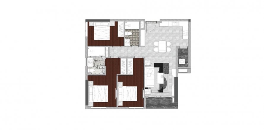 3 bedrooms Apartment in Urban Green in Ho Chi Minh, No. 12855