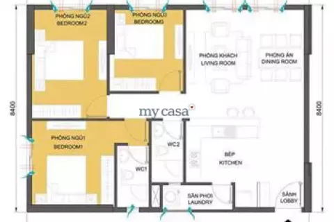 3 bedrooms Apartment in Thu Duc, Ho Chi Minh,  No. 11555 14