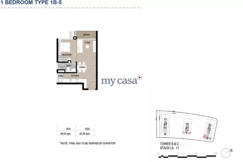 1 bedroom Apartment in Thu Duc, Ho Chi Minh, No. 11151 9