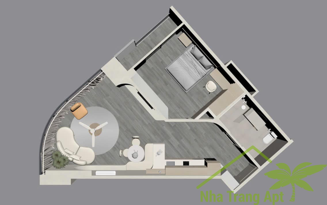 1 bedroom Apartment in Nha Trang, Vietnam No. 27922