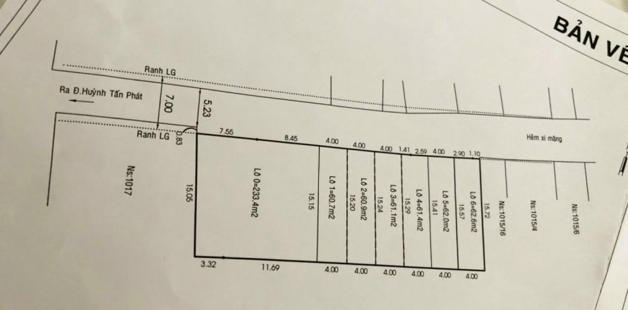 64m2 Land in District 7, Ho Chi Minh,  No. 17484