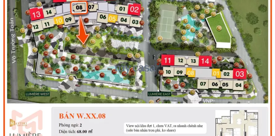 2 bedrooms Apartment in Thu Duc, Ho Chi Minh, No. 11506
