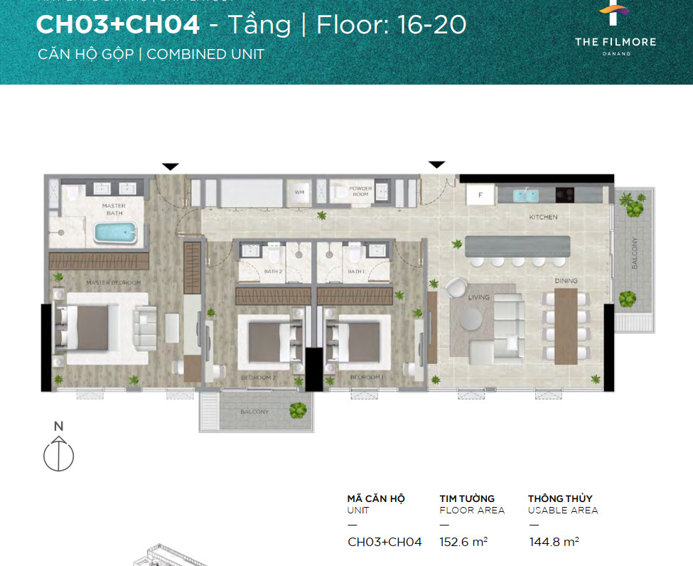 Condo in The Filmore Da Nang in Hai Chau, Da Nang, Vietnam No. 20509