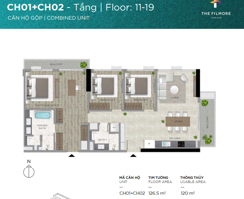 Condo in The Filmore Da Nang in Hai Chau, Da Nang, Vietnam No. 20509