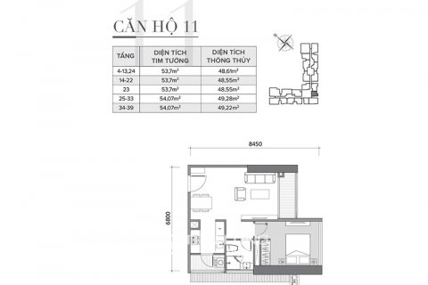 1 bedroom Apartment in Nam Tu Liem, Ha Noi,  No. 2603 11