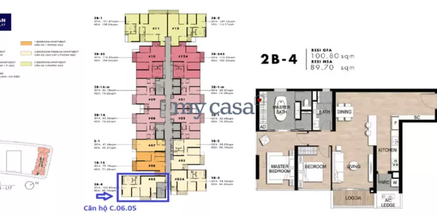 2 bedrooms Apartment in Thu Duc, Ho Chi Minh,  No. 11130
